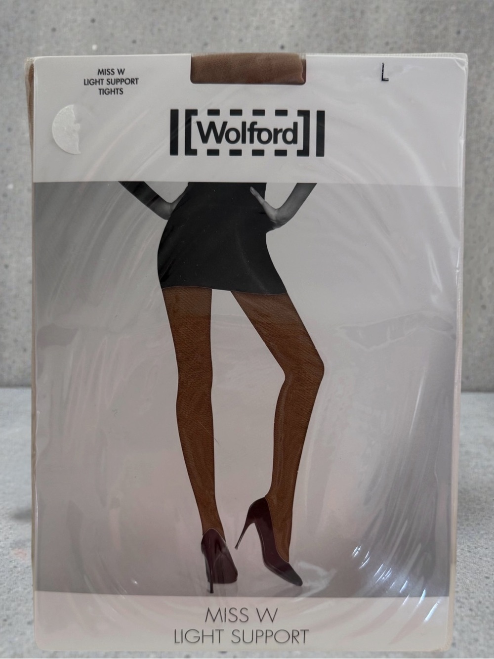 New! WOLFORD TERRE MISS W 40 LIGHT SUPPORT TIGHTS Size LARGE
